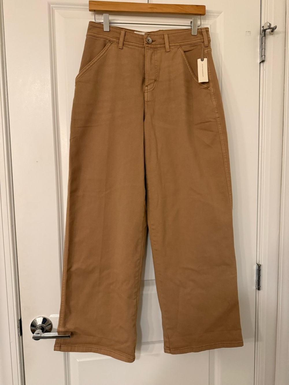 NWT Pilcro Wide-Leg Pants in Tan